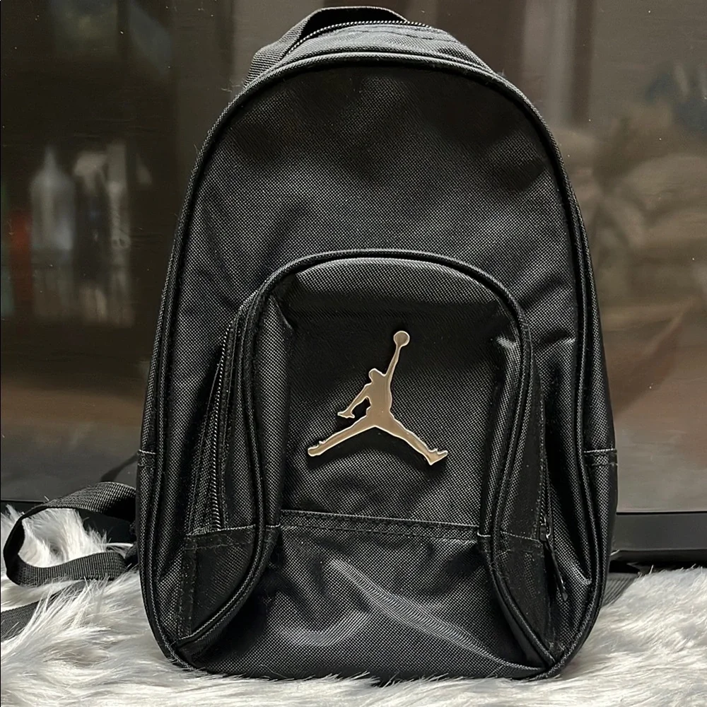 JORDAN Small Black Backpack